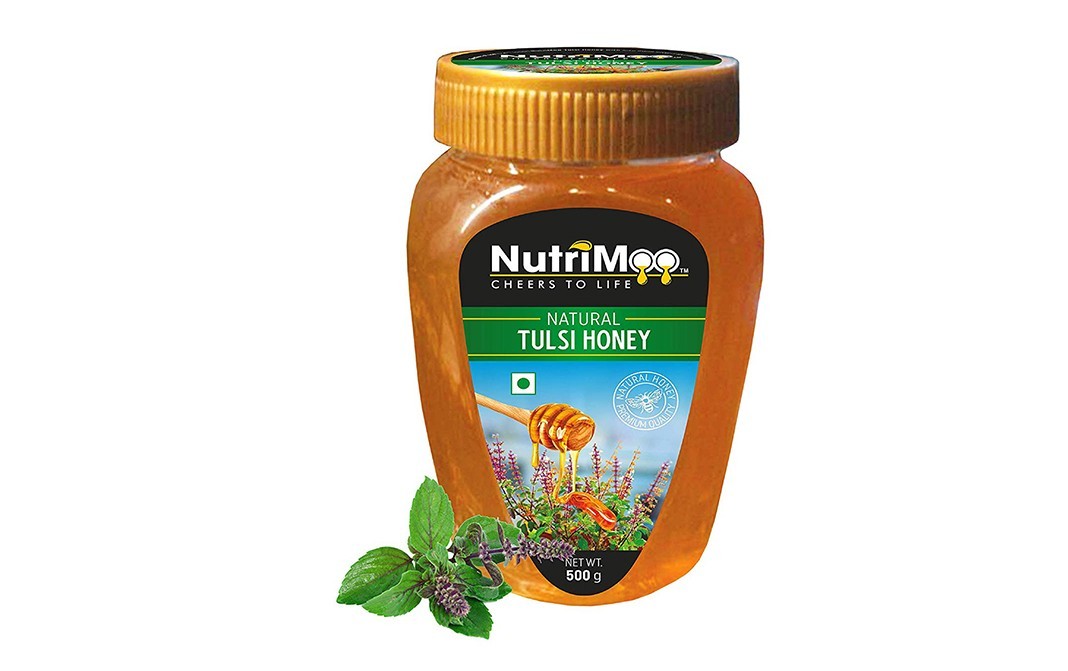 Nutrimoo Natural Tulsi Honey    Plastic Jar  500 grams